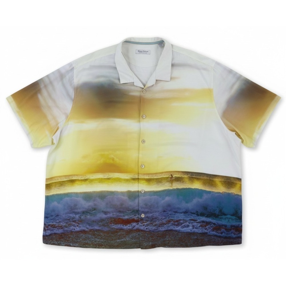 Tommy Bahama Artist‎ Series Veracruz Cay Sunset Break Camp Shirt Mens 4XLB